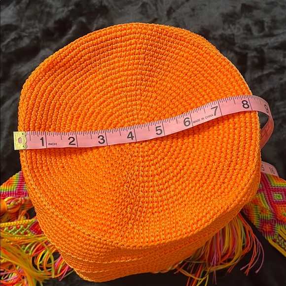 Vibrant Orange Bucket Bag - Picture 9 of 11